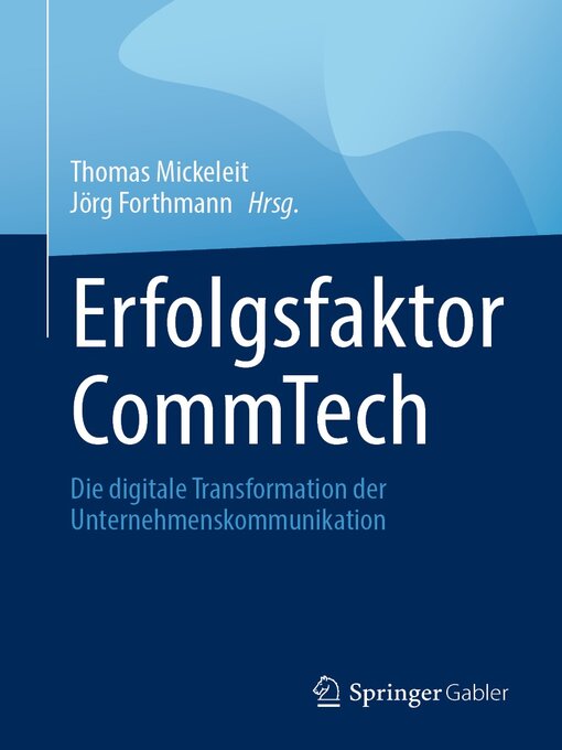 Title details for Erfolgsfaktor CommTech by Thomas Mickeleit - Available